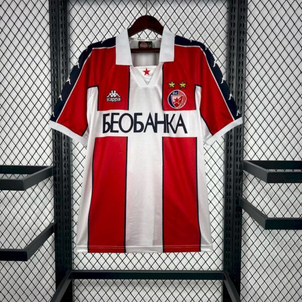 Men's Red Star Belgrade 1995/97 Home Retro Jersry