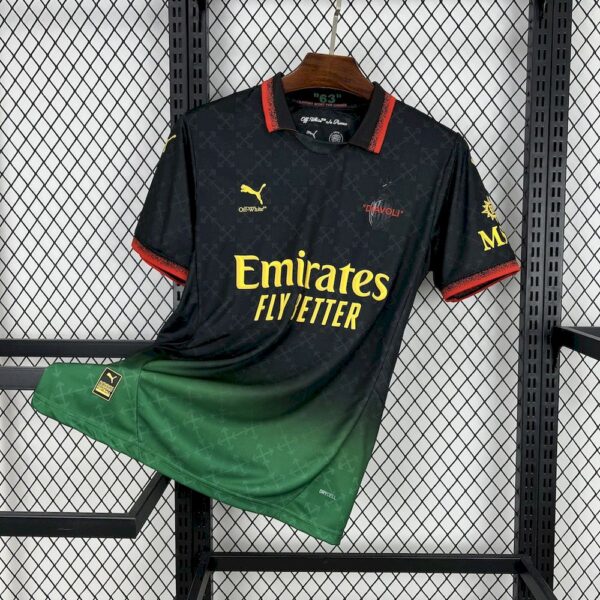 Men's AC Milan 2025/26 Co-Branded Black Edition Jersey