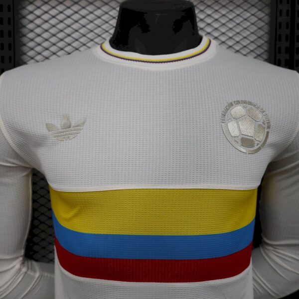 Men's Colombia 2024/25 100th Anniversary Long Sleeves Jersey Player Version - Image 3