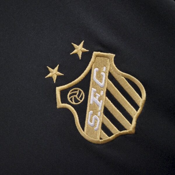 Men's Santos 2025/26 Pele 1.000 GOLS Black Jersey - Image 4