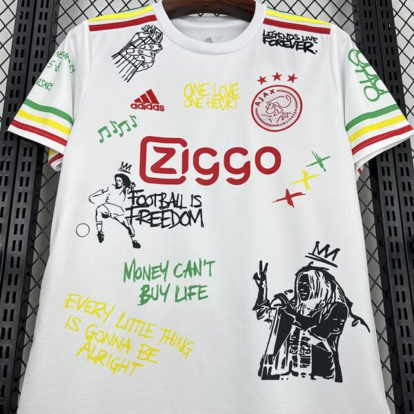Men's Ajax 2025/26 Amsterdam Bob Marley 40th Jersey - Image 3