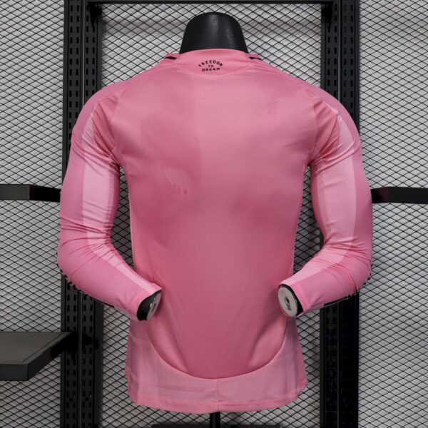Men's Inter Miami 2025/26 Home Long Sleeves Jersey Player Version - Image 2
