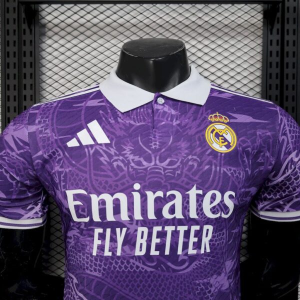 Men's Real Madrid 2025/26 Purple special edition Jersey Player Version - Image 6