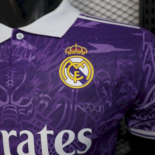 Men's Real Madrid 2025/26 Purple special edition Jersey Player Version - Image 3