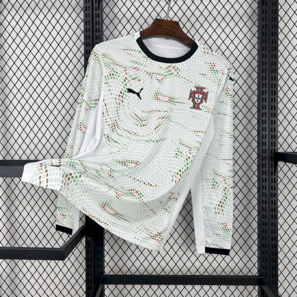 Men's Portugal 2025/26 Away Long Sleeves Jersey
