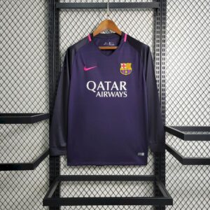 Retro Barcelona 2016/17 Away Long Sleeves Jersey
