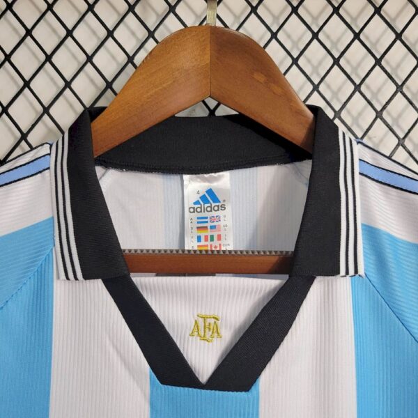 Retro Argentina 1998 Home Jersey - Image 8
