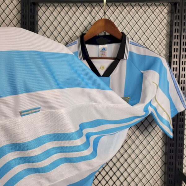 Retro Argentina 1998 Home Jersey - Image 5