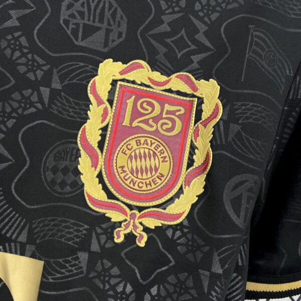 Men's Bayern Munich 2024/25 125 Anniversary Black Jersey - Image 9