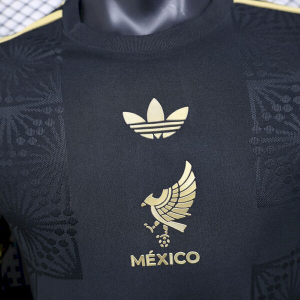 Men's Mexico 2025/26 Gold- Black Jersey Player Version - Image 4