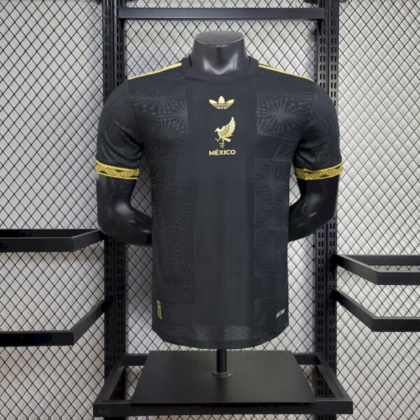 Men's Mexico 2025/26 Gold- Black Jersey Player Version