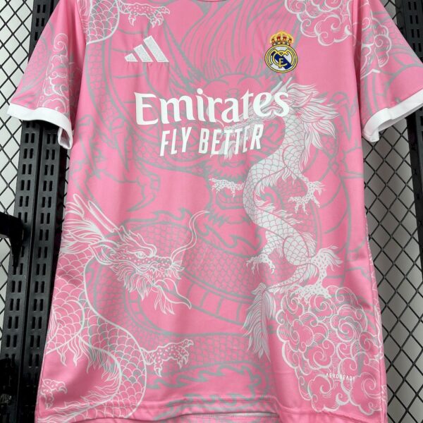 Men's Real Madrid 2025/26 Pink Dragon Special Edition Jersey - Image 3