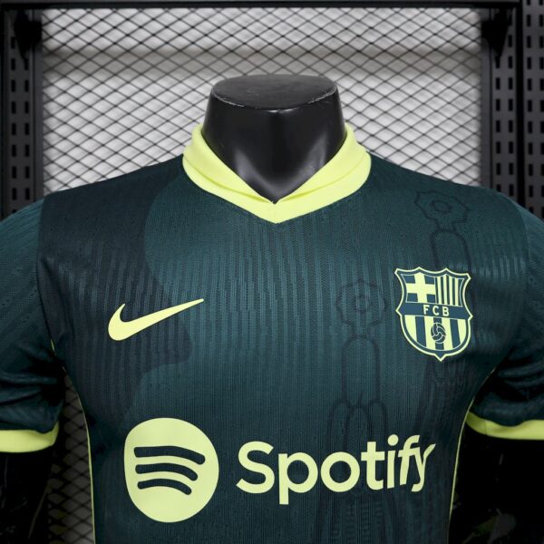 Men's Barcelona 2024/25 Dark green training Jersey Player Version - Image 3