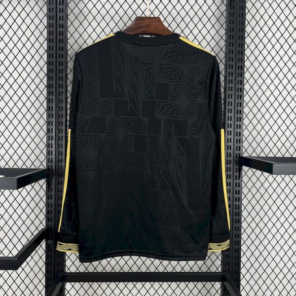 Men's Mexico 2025/26 Gold- Black Long Sleeves Jersey - Image 2
