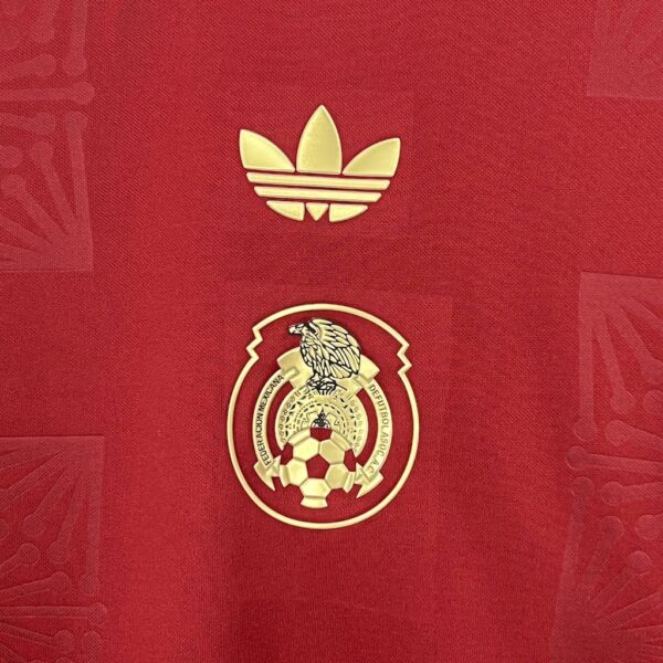 Men's Mexico 2025/26 Gold- Red Jersey - Image 7