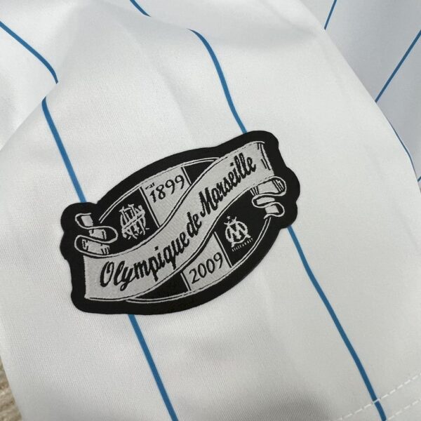 Retro Olympique Marseille 2009/10 Home Jersey - Image 8