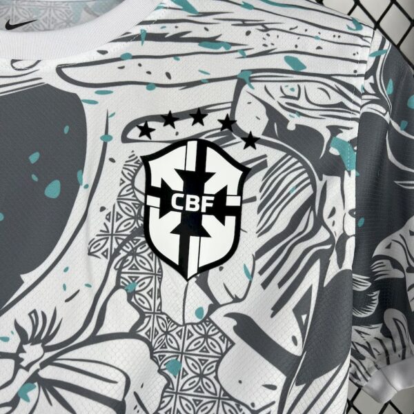 Men's Brazil 2025/26 White Parrot Edition Jersey - Image 4