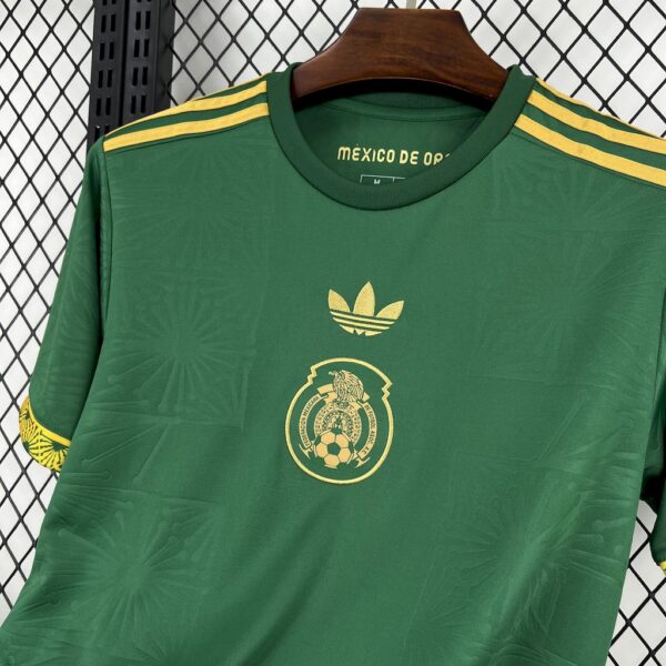 Men's Mexico 2025/26 Gold- Green Jersey - Image 6