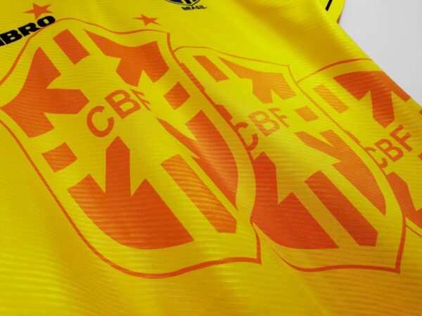Retro Brazil 1994 World Cup Home Jersey - Image 8