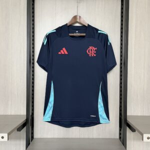 Men's Flamengo 2025/26 Training Wear Dark Blue Jersey