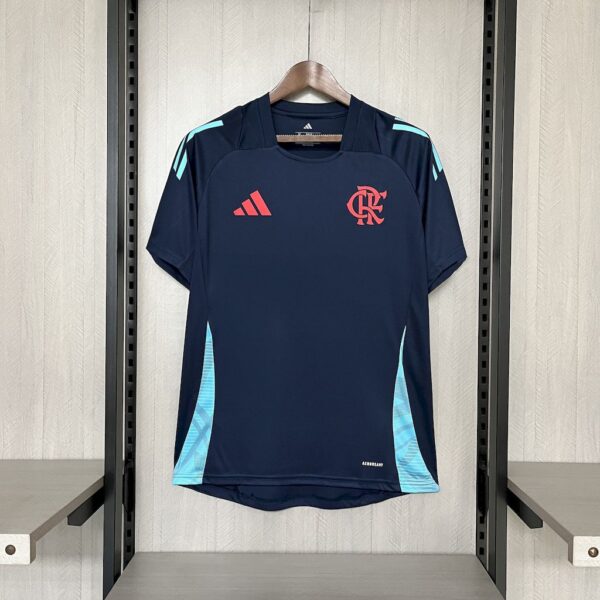 Men's Flamengo 2025/26 Training Wear Dark Blue Jersey