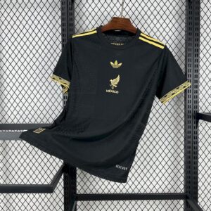 Men's Mexico 2025/26 Gold- Black Jersey