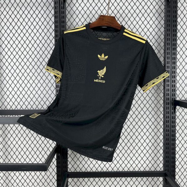 Men's Mexico 2025/26 Gold- Black Jersey