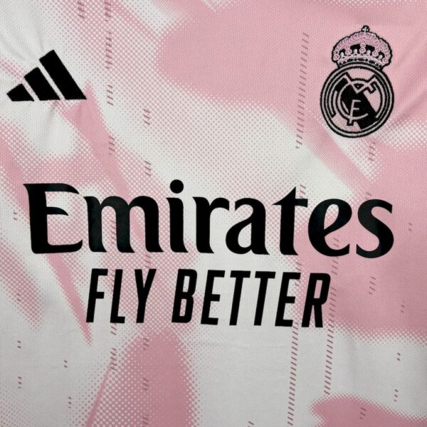 Men's Real Madrid 2024/25 Special Edition Pink White Jersey - Image 6