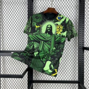 Men's Brazil 2024/25 Special Edition Green Jersey