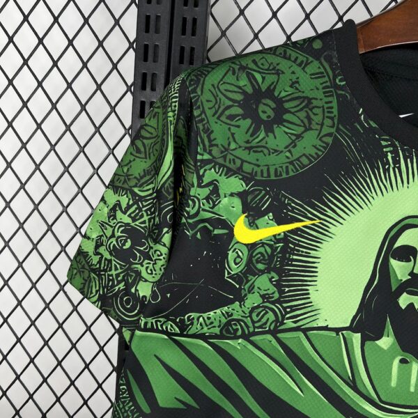 Men's Brazil 2024/25 Special Edition Green Jersey - Image 7
