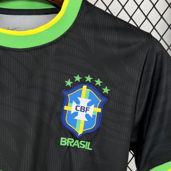 Men's Brazil 2025/26 Dove Edition Black Jersey - Image 5
