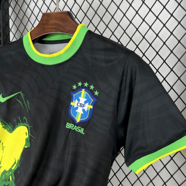 Men's Brazil 2025/26 Dove Edition Black Jersey - Image 4