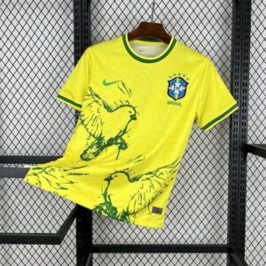Men's Brazil 2025/26 Pigeon yellow Jersey