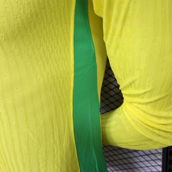 Men's Brazil 2025/26 Home Long Sleeves Jersey Player Version - Image 5