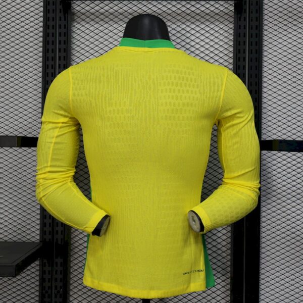 Men's Brazil 2025/26 Home Long Sleeves Jersey Player Version - Image 2