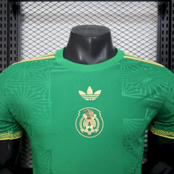 Men's Mexico 2025/26 Gold-Green Special Edition Jersey Player Version - Image 5