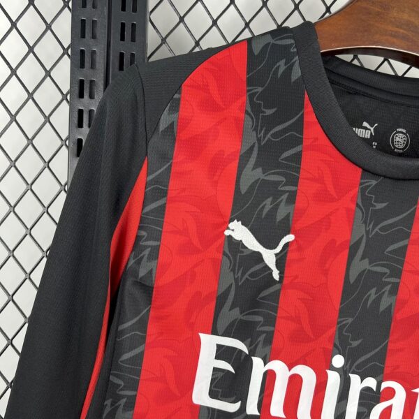 Men's AC Milan 2025/26 Home Long Sleeves Jersey - Image 7