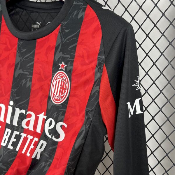 Men's AC Milan 2025/26 Home Long Sleeves Jersey - Image 6