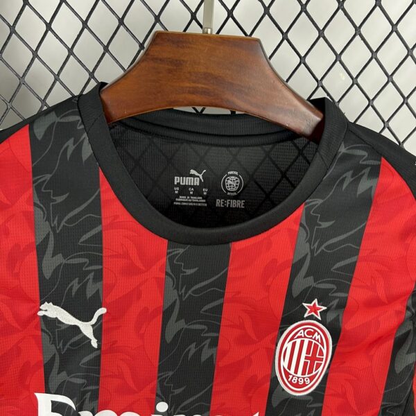 Men's AC Milan 2025/26 Home Long Sleeves Jersey - Image 3