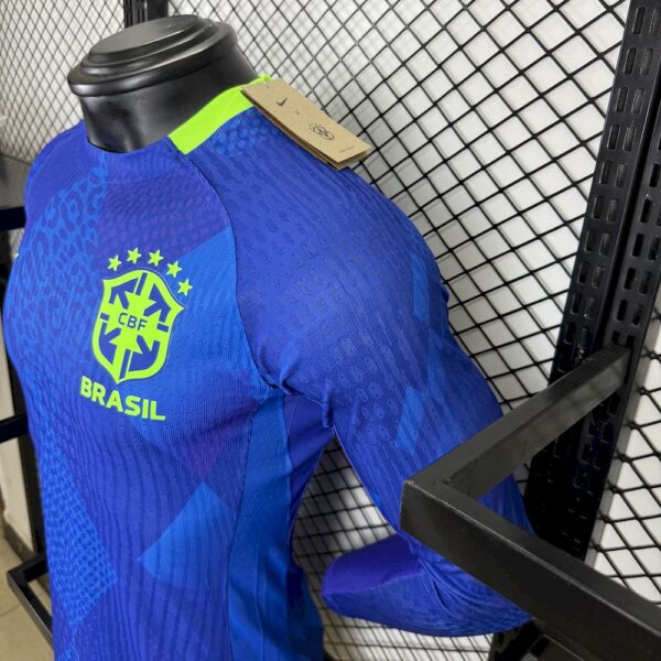 Men's Brazil 2025/26 Away Long Sleeves Jersey Player Version - Image 6