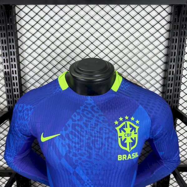 Men's Brazil 2025/26 Away Long Sleeves Jersey Player Version - Image 4