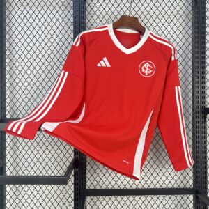 Men's S.C Internacional 2025/26 Home Long Sleeves Jersey