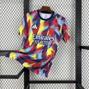 Men's Arsenal 2025/26 Colorful pre-match training Jersey