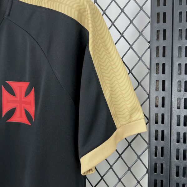 Men's Vasco da gama 2025/26  Supporter Black Gold Jersey - Image 3