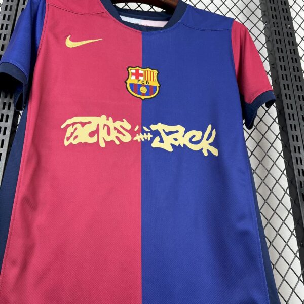 Men's Barcelona 2024/25 Travis Scott Edition Home Jersey - Image 7