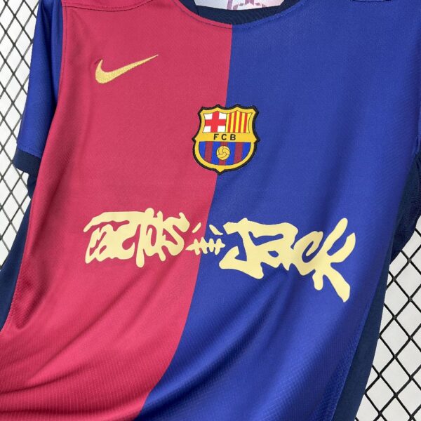 Men's Barcelona 2024/25 Travis Scott Edition Home Jersey - Image 6