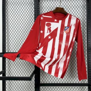 Men's Atletico Madrid 2025/26 Pre-Match training Long Sleeves Jersey