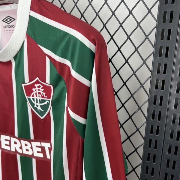 Men's Fluminense 2025/26 Home Long Sleeves Jersey - Image 4