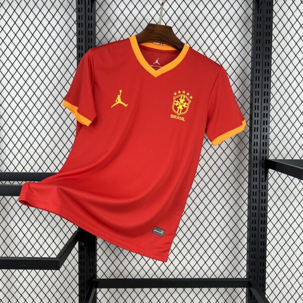 Men's Brazil 2025/26 Jordan Red Special Edition Jersey