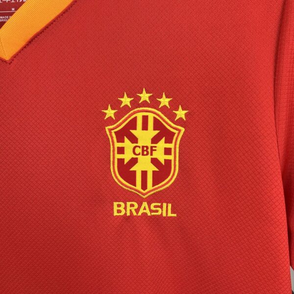 Men's Brazil 2025/26 Jordan Red Special Edition Jersey - Image 5